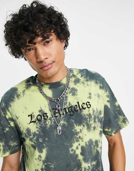 Urban Outfitters, Tops, Dark Green Tie Dyed Tshirt