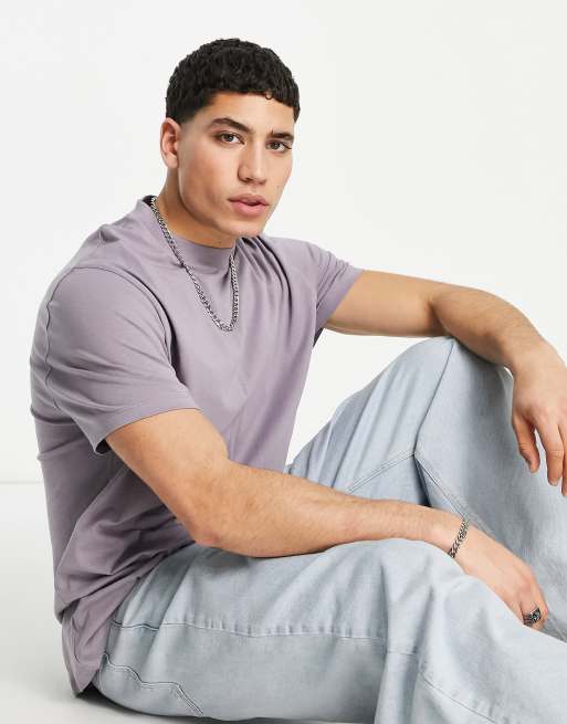 ASOS DESIGN relaxed t-shirt in washed purple 