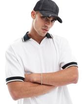 Topman oversized fit coated T-shirt in black