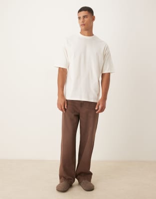 Asos Design Relaxed T-shirt With Celestial Graphic In Animal Print