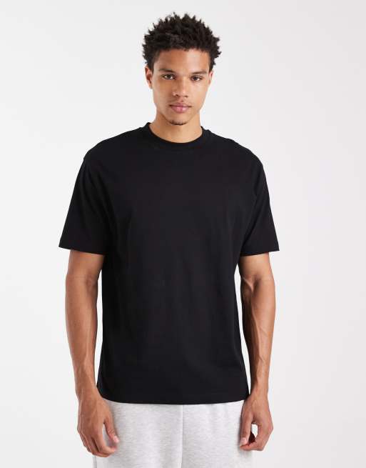 ASOS DESIGN relaxed t-shirt with city text graphic in black, 3 of 6