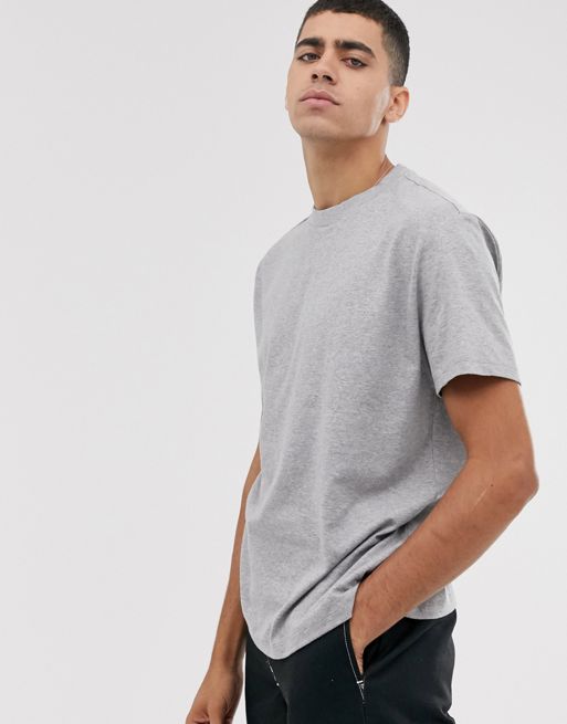 Download ASOS DESIGN relaxed t-shirt with crew neck in grey marl | ASOS