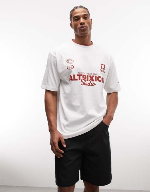 ASOS DESIGN relaxed t-shirt with front graphic in white, 5 of 5