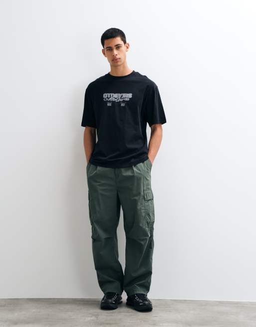 ASOS DESIGN relaxed t-shirt with mountain graphic in black, 4 of 5