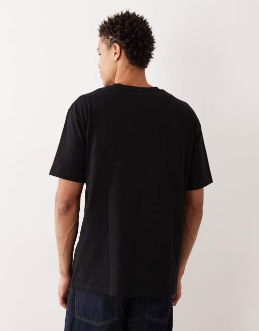 ASOS DESIGN relaxed t-shirt with Napa Valley embroidered graphic in black, 3 of 5