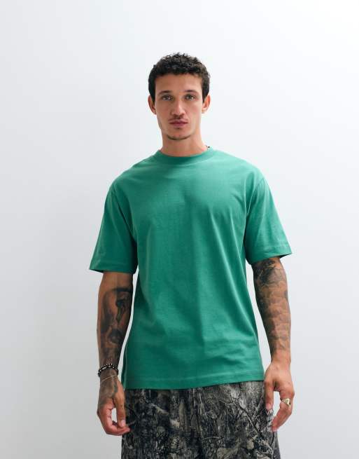ASOS DESIGN relaxed t-shirt with paraiso bubble graphic in green, 3 of 5