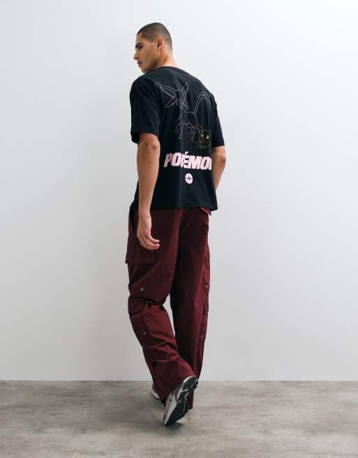 ASOS DESIGN relaxed t-shirt with Pokemon Eevee print in Black, 3 of 5