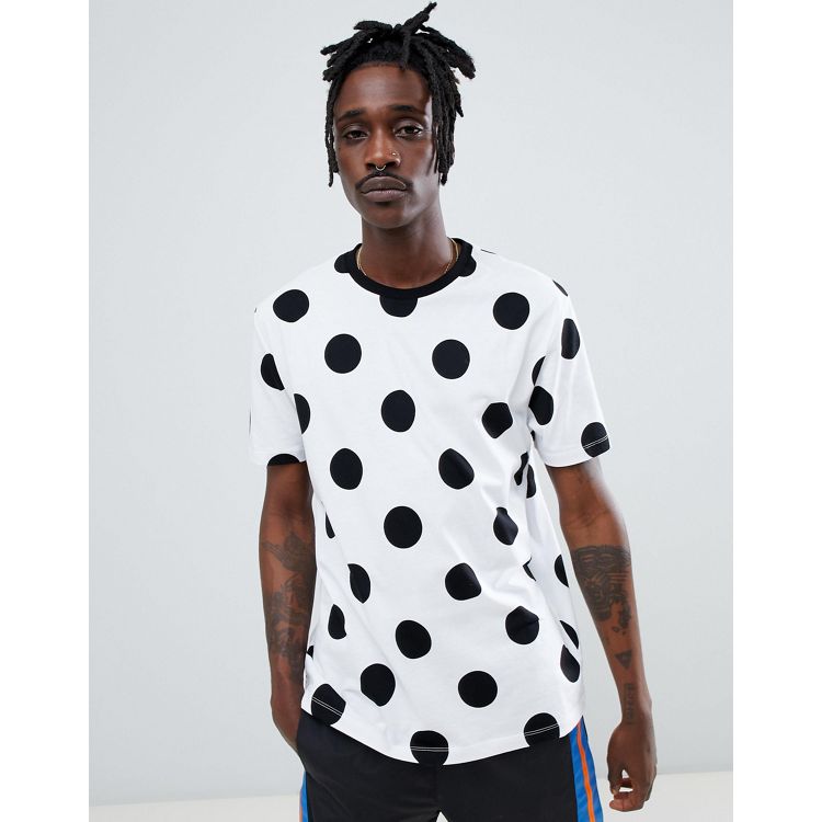ASOS DESIGN relaxed t-shirt with polka dot print