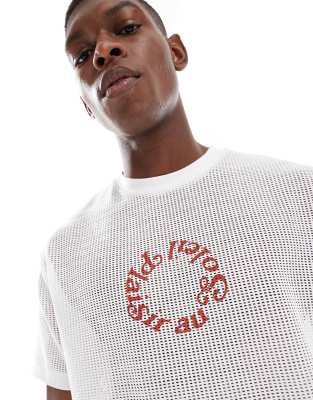Asos Design Relaxed T-shirt With Soleil Graphic In White