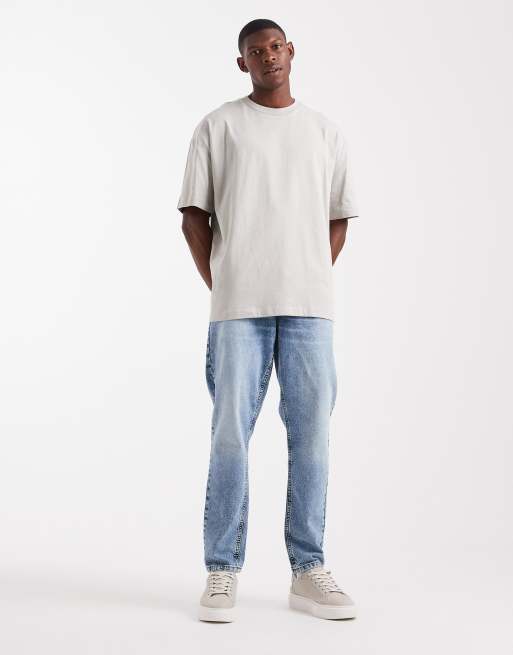 ASOS DESIGN relaxed t-shirt  with street graphic in beige, 2 of 5