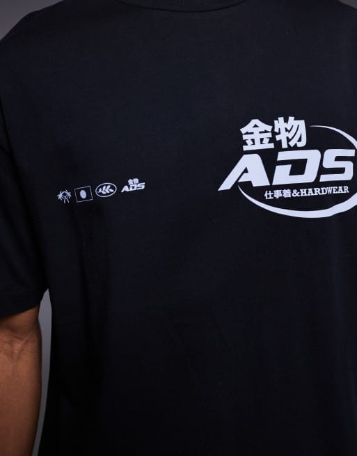 ASOS DESIGN relaxed t-shirt with street graphic in black, 5 of 5