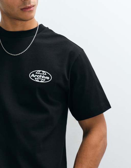 ASOS DESIGN relaxed t-shirt with studios bubble text graphic in black, 3 of 5