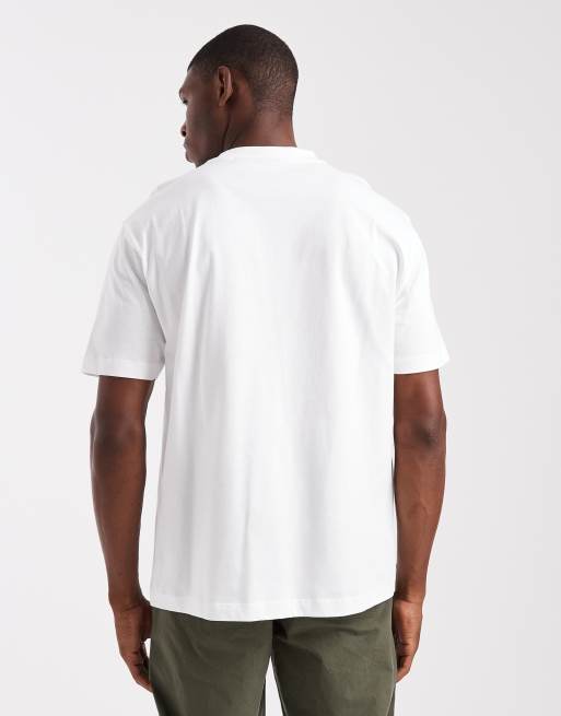 ASOS DESIGN relaxed t-shirt with text graphic in white, 3 of 5