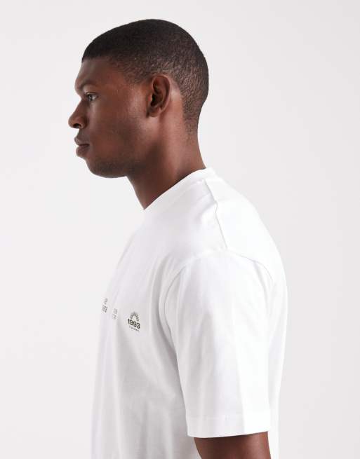 ASOS DESIGN relaxed t-shirt with text graphic in white, 4 of 5