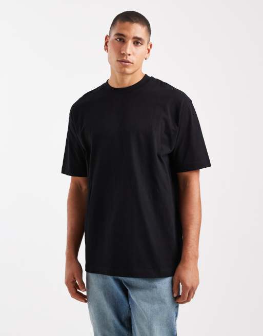 ASOS DESIGN relaxed t-shirt with wine bar graphic in black, 3 of 5