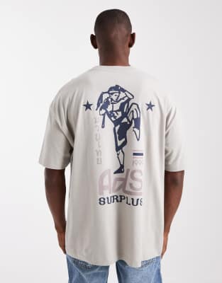 Asos Design Relaxed T-shirt With Street Graphic In White