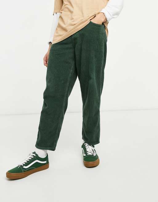 green corduroy pants