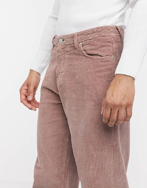 ASOS DESIGN relaxed tapered jeans in dusty lilac | ASOS