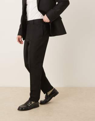 ASOS DESIGN RELAXED TAPERED FIT DRESS PANTS 