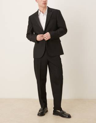 ASOS DESIGN RELAXED TAPERED FIT DRESS PANTS 