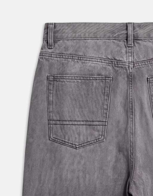 ASOS DESIGN relaxed tapered jeans in grey wash, 9 of 9