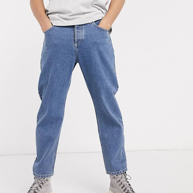 ASOS Damen Kleidung Hosen & Jeans Jeans Tapered Jeans Relaxed fit wide leg jeans in light wash 