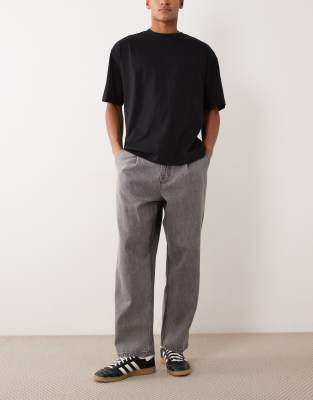 Asos Design Relaxed Tapered Jeans In Multi