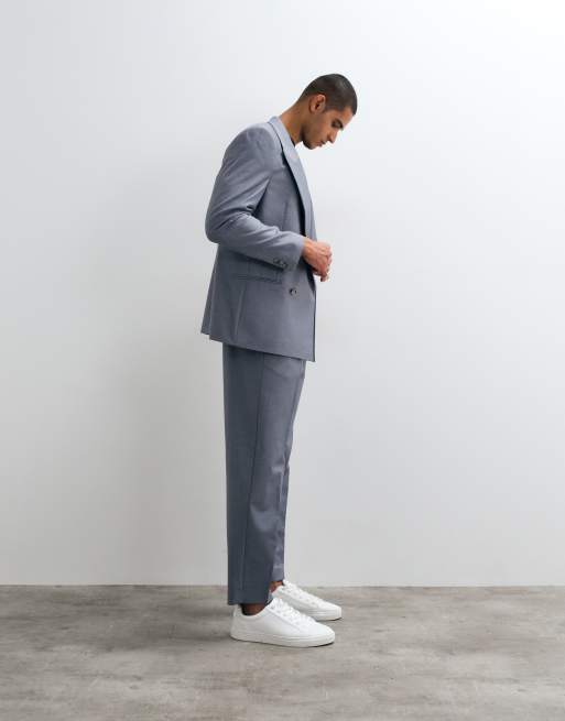 ASOS DESIGN relaxed tapered pantalon in blauw, 2 van 5
