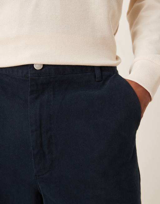 ASOS DESIGN relaxed tapered pants in navy