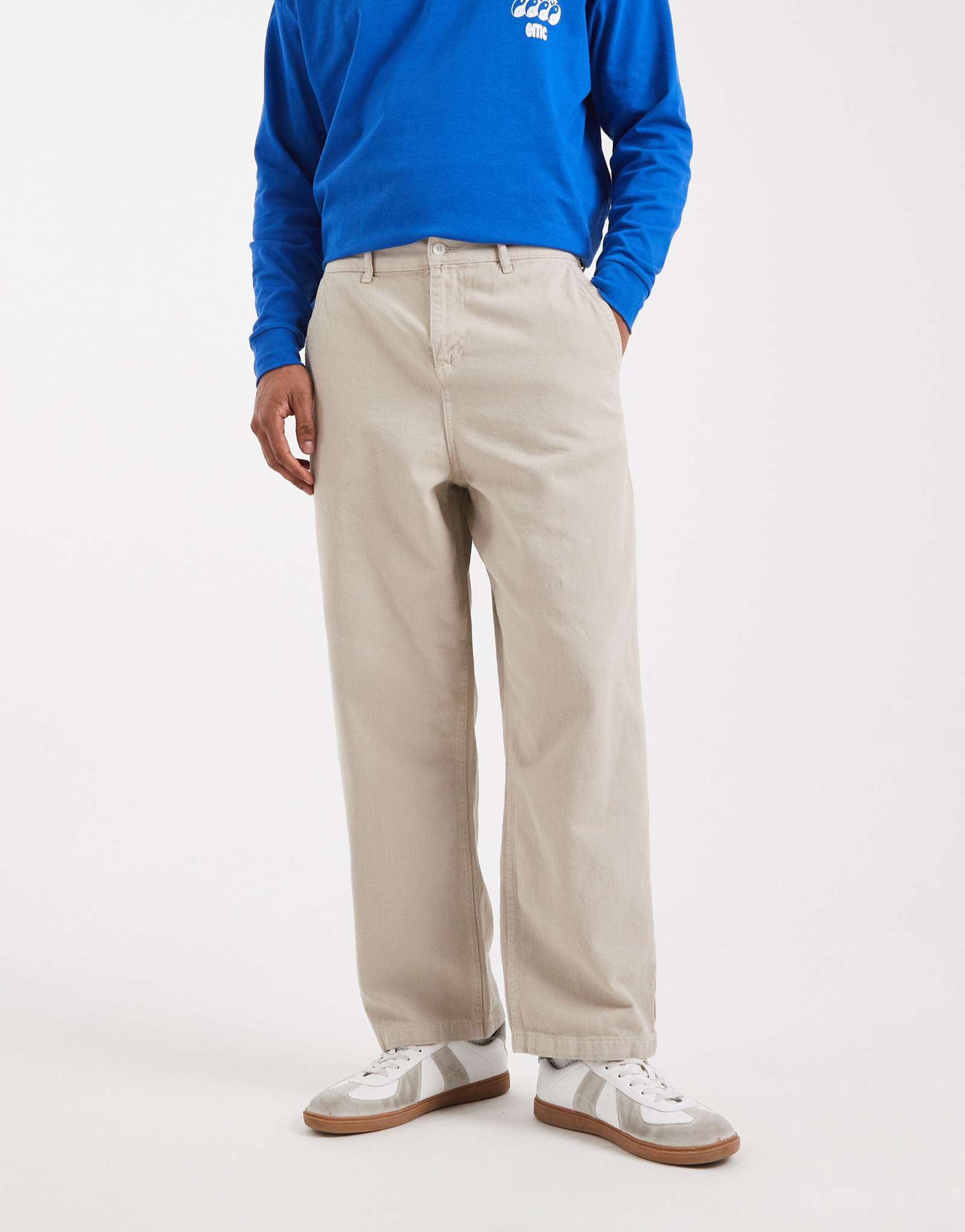 Непринужденные зауженные брюки ASOS DESIGN из камня