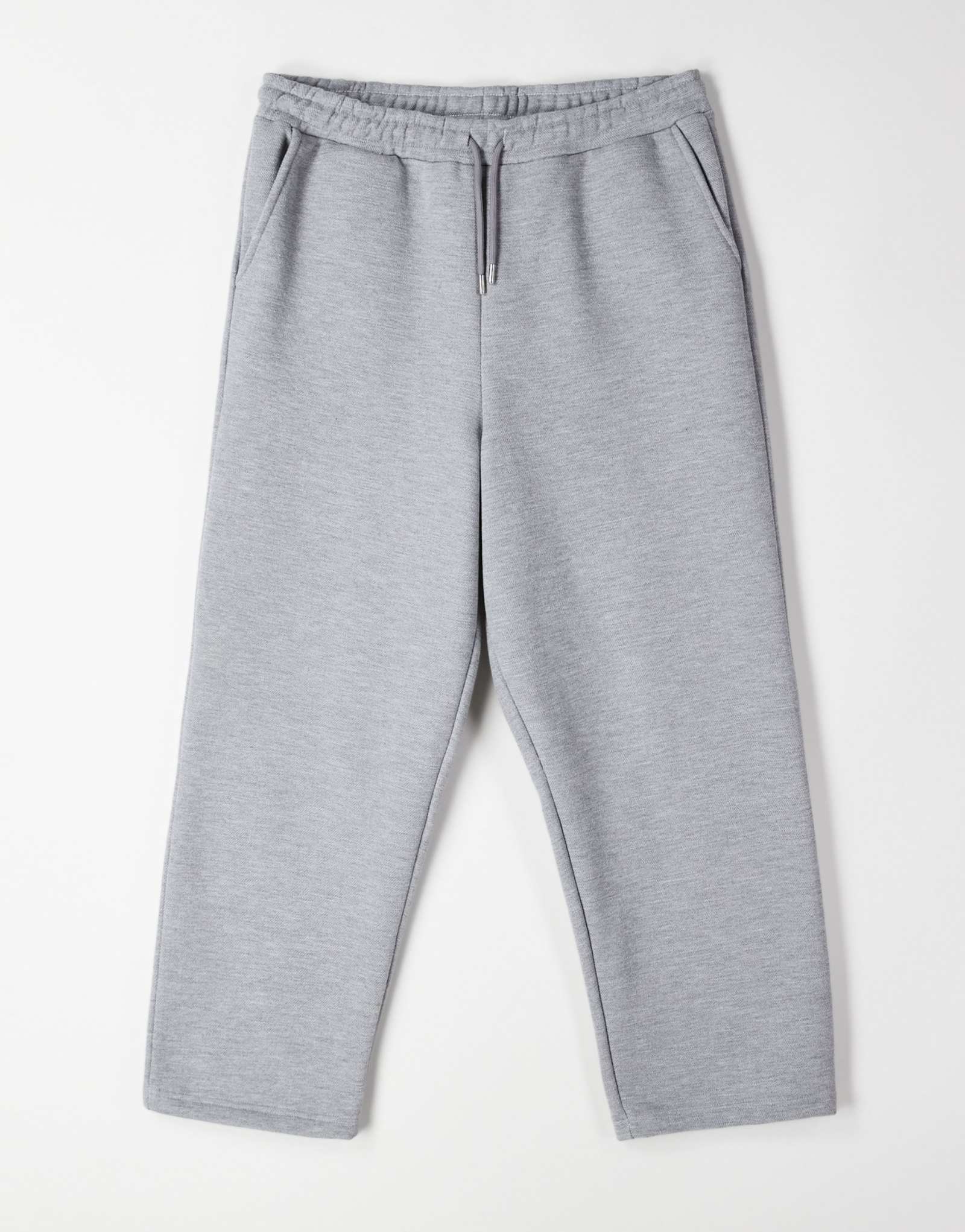 Непринужденные зауженные спортивные брюки пике от ASOS DESIGN цвета серого вереска