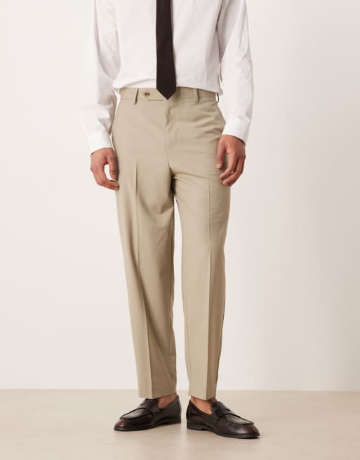 ASOS DESIGN relaxed tapered suit pants in sage green, 2 of 5