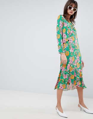 asos floral tea dress