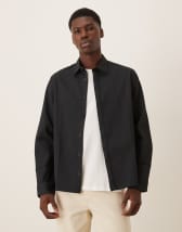 COLLUSION faux leather oversized shirt in black | ASOS