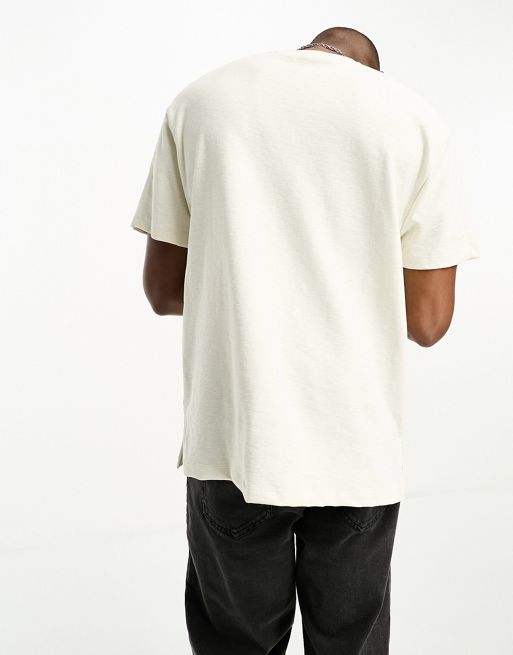 3/4 Sleeve Textured T-Shirt