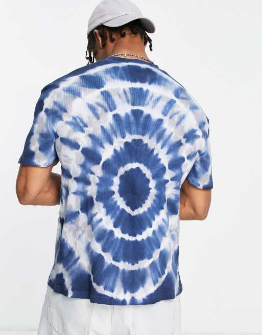 ASOS DESIGN t-shirt with Grateful Dead print in tie dye blue