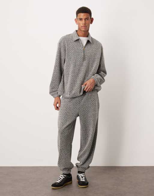 ASOS DESIGN relaxed trackies in brown (Part of a set), 2 of 5