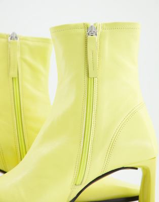 neon yellow boots