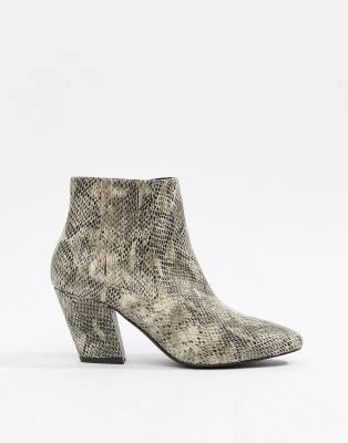 asos snake print boots