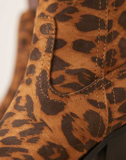 ASOS DESIGN - Remone - Westernlaarzen met hak in luipaardprint, 2 van 4