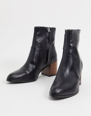 wide fit black flat boots