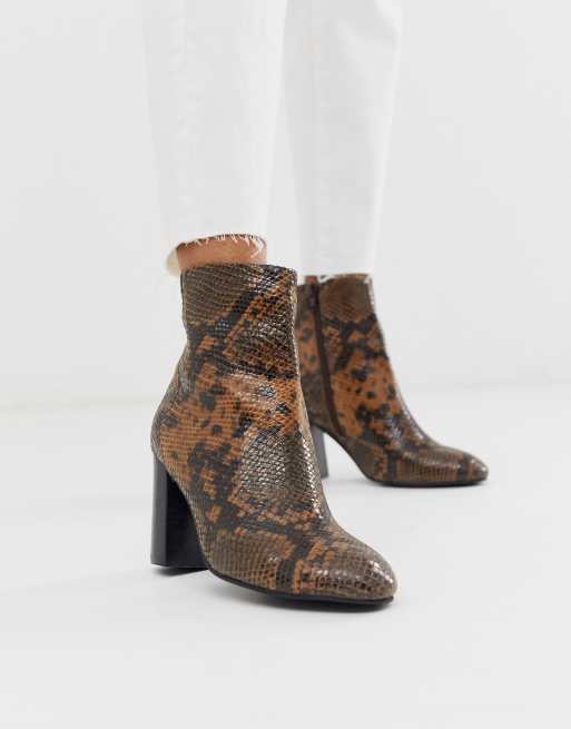 Asos hot sale snake boots