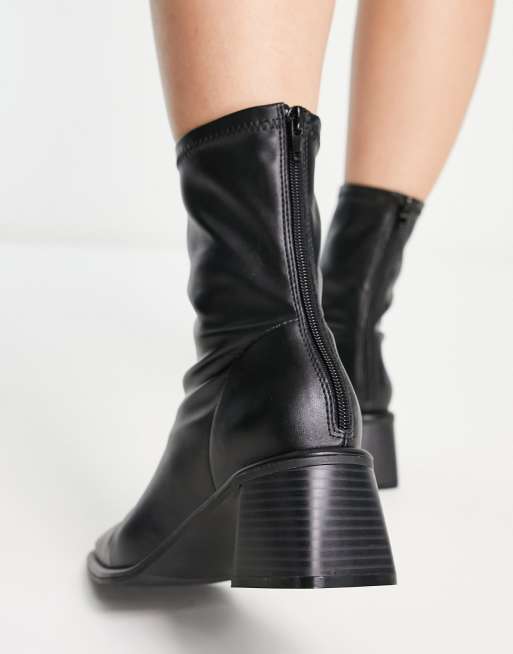 Asos design rally on sale heeled sock boots