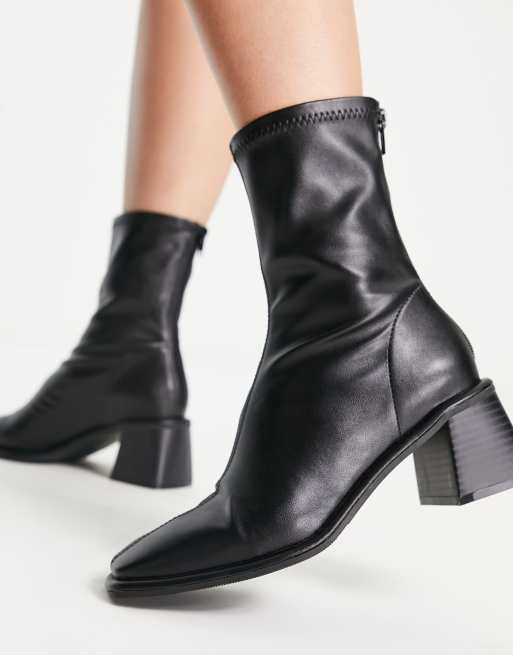 Asos design rally on sale heeled sock boots