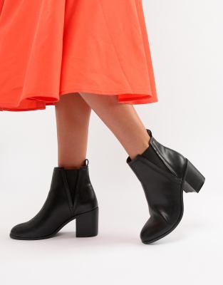 asos red ankle boots