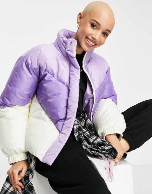 ASOS DESIGN – Resort – Steppjacke in Lila – MULTI