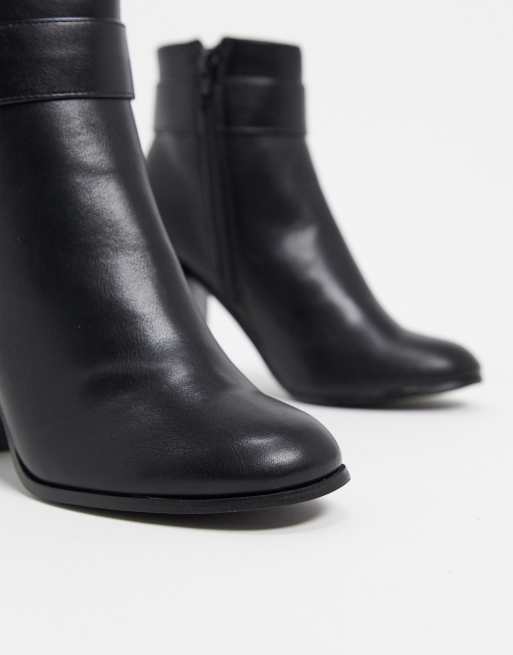 ASOS DESIGN Retreat heeled ankle boots in black, 4 of 4