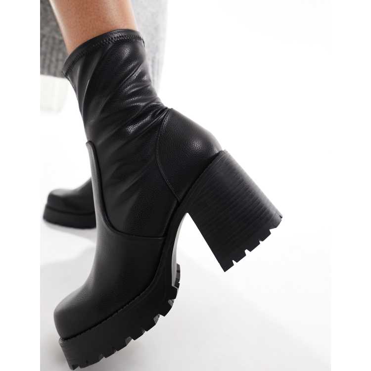 Asos design empower on sale chunky sock boots