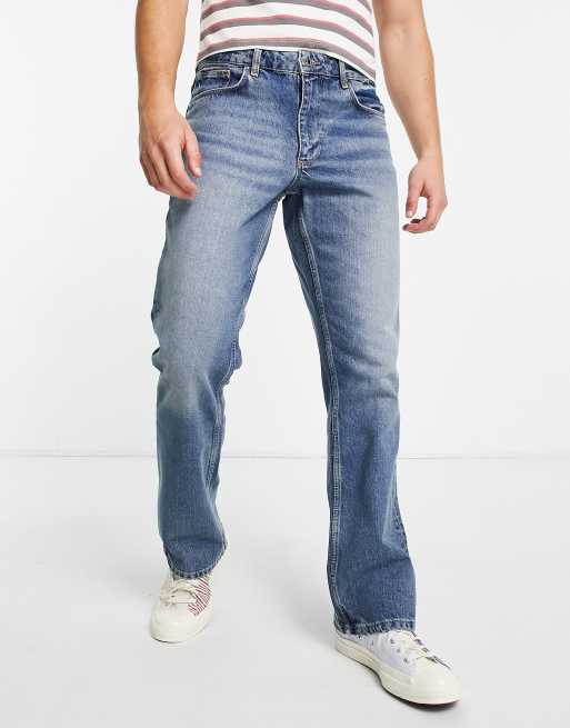 ASOS DESIGN - Retro bootcut-jeans i mørk vask 