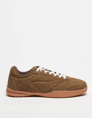 ASOS DESIGN - Retro sneakers in beige met rubberen zool - view 1